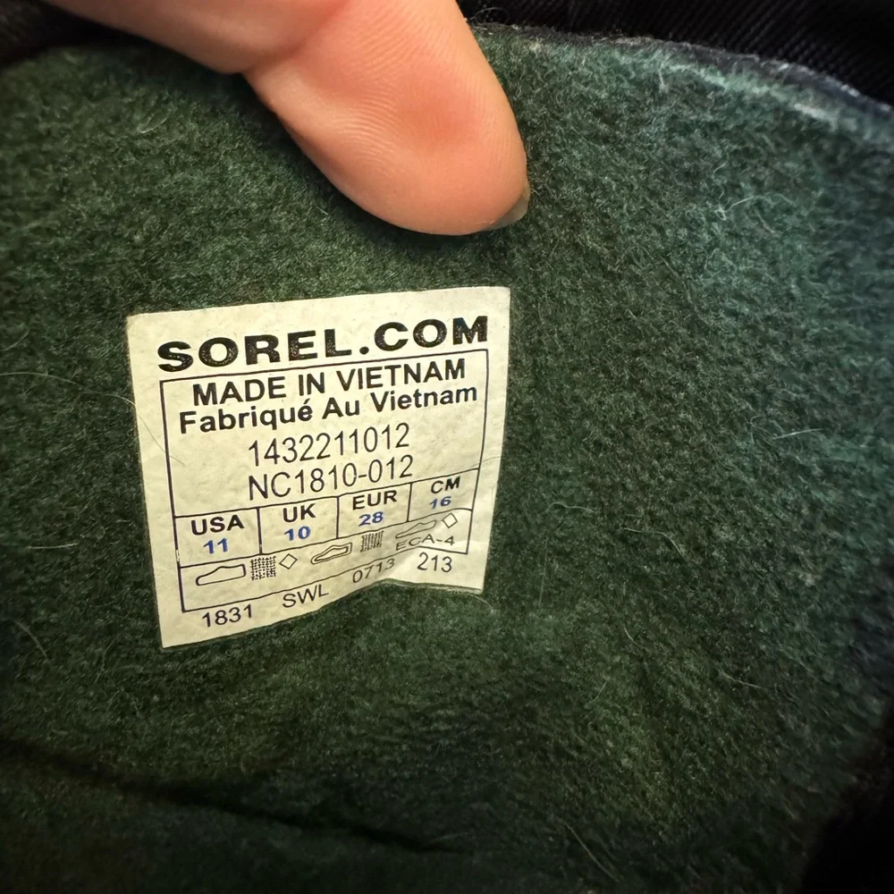 Sorel Children’s Flurry Snow Boot Black Yellow Kids‎ 11 Waterproof Warm